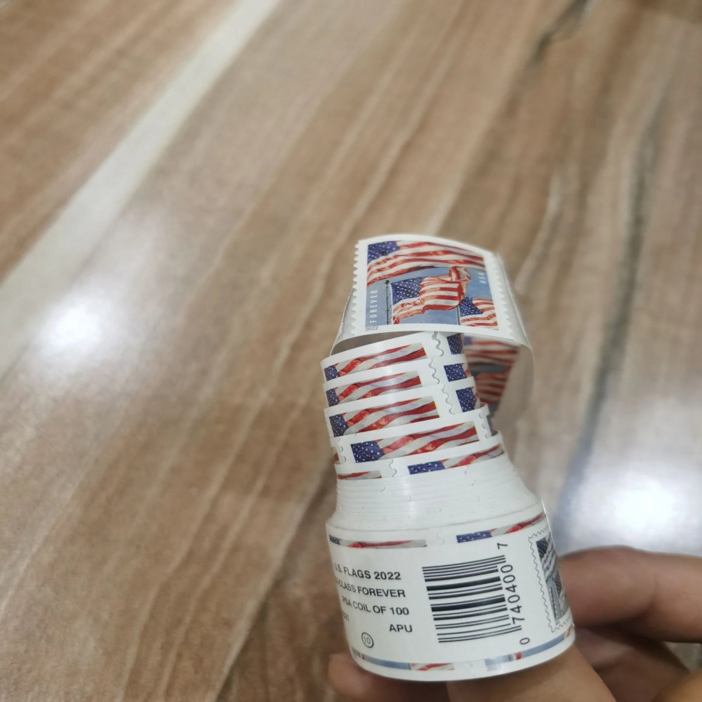 (2022) USPS Forever American Flag Stamps Rolls